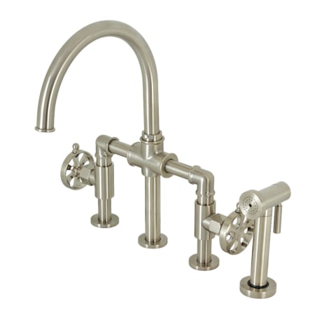 A large image of the Kingston Brass KS233.RX Brushed Nickel