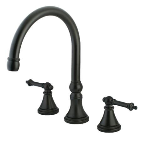 A large image of the Kingston Brass KS234.TL Oil Rubbed Bronze