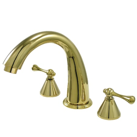 A large image of the Kingston Brass KS236.BL Polished Brass