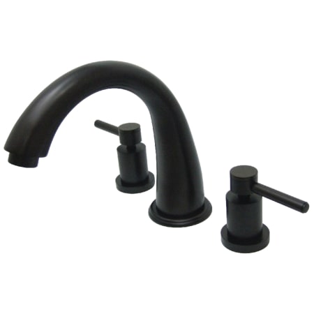 A large image of the Kingston Brass KS236.DL Oil Rubbed Bronze