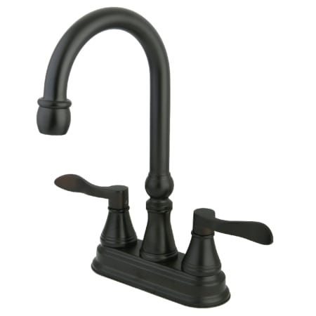 A large image of the Kingston Brass KS249.DFL Oil Rubbed Bronze