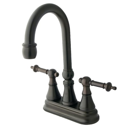A large image of the Kingston Brass KS249.TL Oil Rubbed Bronze