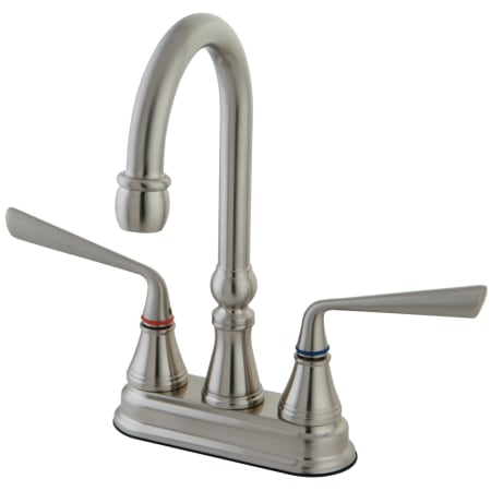 A large image of the Kingston Brass KS249 Brushed Nickel