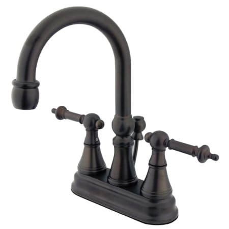A large image of the Kingston Brass KS261.TL Oil Rubbed Bronze