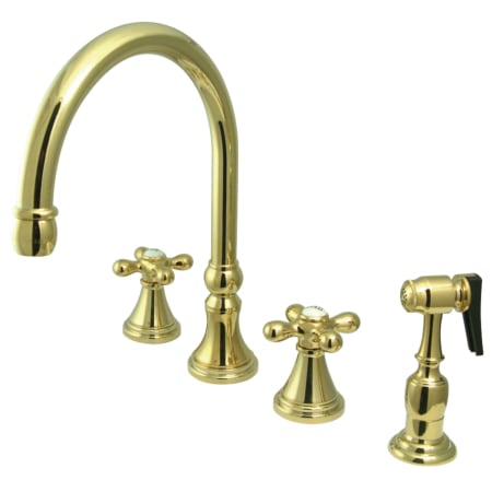 A large image of the Kingston Brass KS279.AXBS Polished Brass