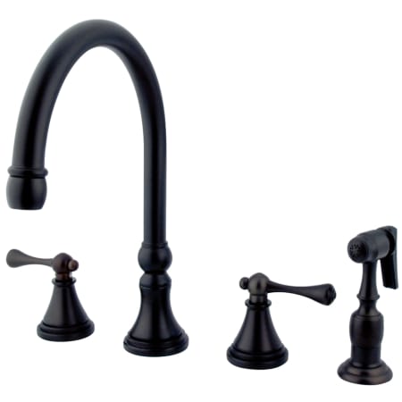 A large image of the Kingston Brass KS279.BLBS Oil Rubbed Bronze