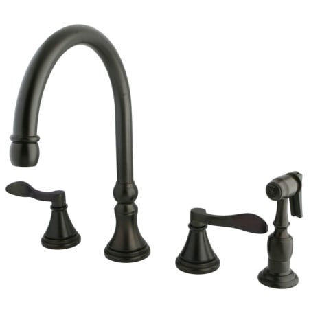 A large image of the Kingston Brass KS279.DFLBS Oil Rubbed Bronze