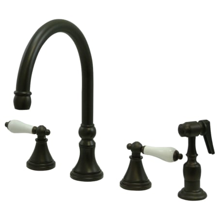 A large image of the Kingston Brass KS279.PLBS Oil Rubbed Bronze