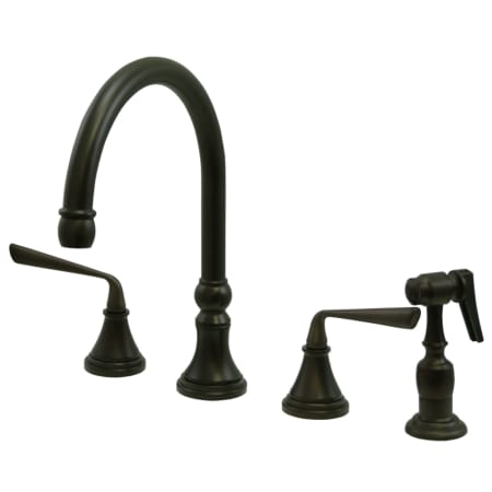 A large image of the Kingston Brass KS279.ZLBS Oil Rubbed Bronze