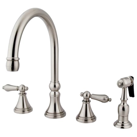 A large image of the Kingston Brass KS279.ALBS Brushed Nickel