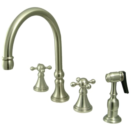 A large image of the Kingston Brass KS279.KXBS Brushed Nickel