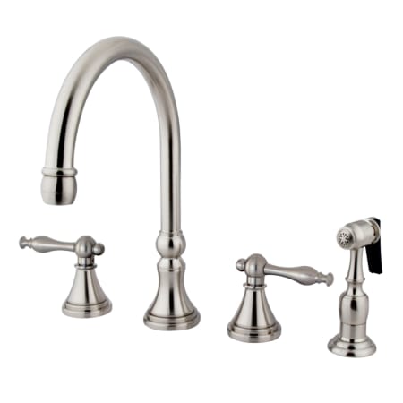 A large image of the Kingston Brass KS279.NLBS Brushed Nickel