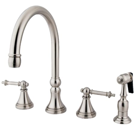 A large image of the Kingston Brass KS279.TLBS Brushed Nickel