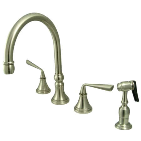 A large image of the Kingston Brass KS279.ZLBS Brushed Nickel