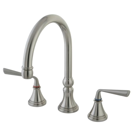 A large image of the Kingston Brass KS279.ZLLS Brushed Nickel