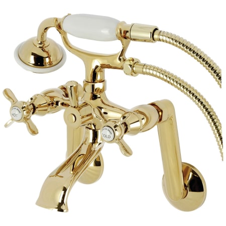 A large image of the Kingston Brass KS289 Polished Brass