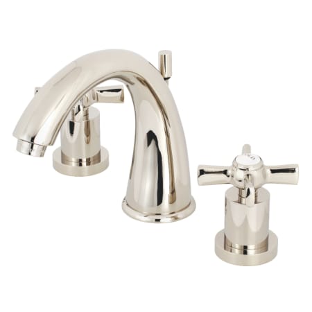 A large image of the Kingston Brass KS296.ZX Polished Nickel