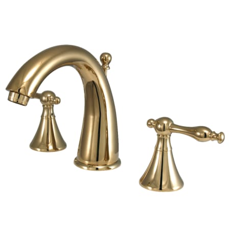 A large image of the Kingston Brass KS297.NL Polished Brass