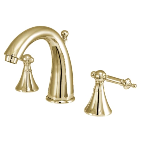 A large image of the Kingston Brass KS297.TL Polished Brass