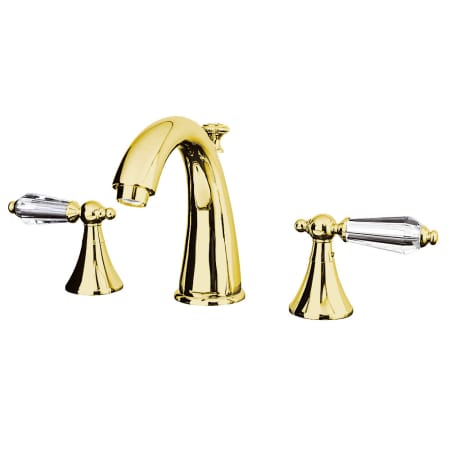 A large image of the Kingston Brass KS297.WLL Polished Brass