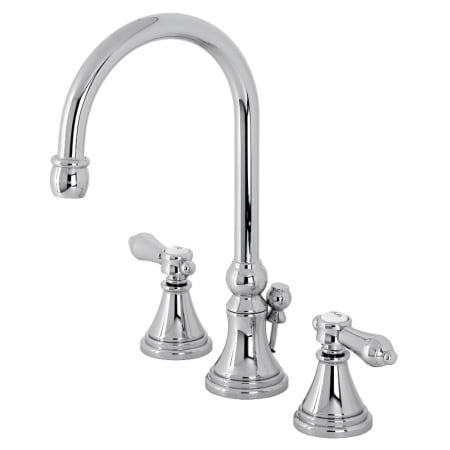 A large image of the Kingston Brass KS298.BAL Polished Chrome