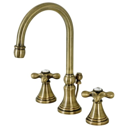 A large image of the Kingston Brass KS298.AX Antique Brass