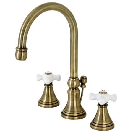 A large image of the Kingston Brass KS298.PX Antique Brass