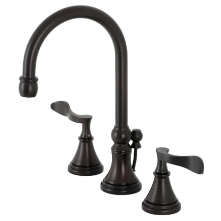 A large image of the Kingston Brass KS298.CFL Oil Rubbed Bronze