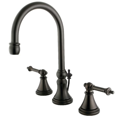 A large image of the Kingston Brass KS298.TL Oil Rubbed Bronze