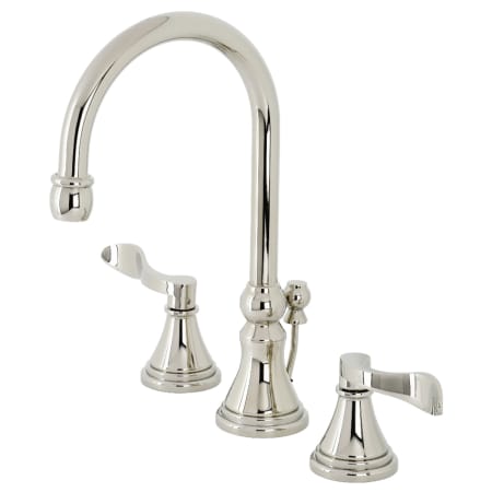 A large image of the Kingston Brass KS298.DFL Polished Nickel