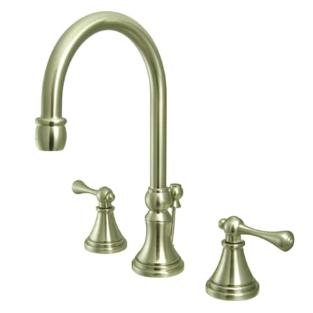 A large image of the Kingston Brass KS298.BL Brushed Nickel