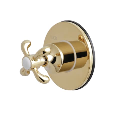 A large image of the Kingston Brass KS303.TX Polished Brass