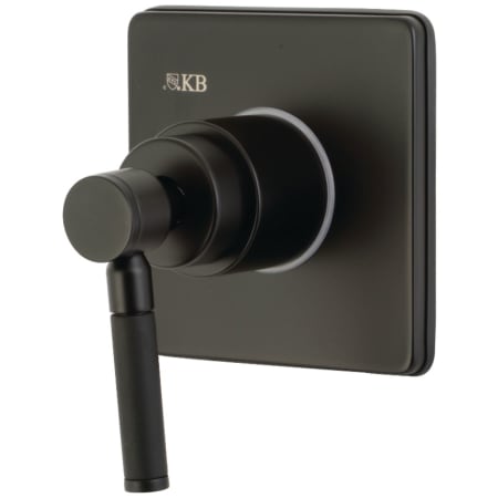 A large image of the Kingston Brass KS304.DKL Matte Black