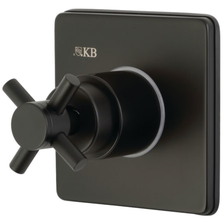 A large image of the Kingston Brass KS304.DX Matte Black