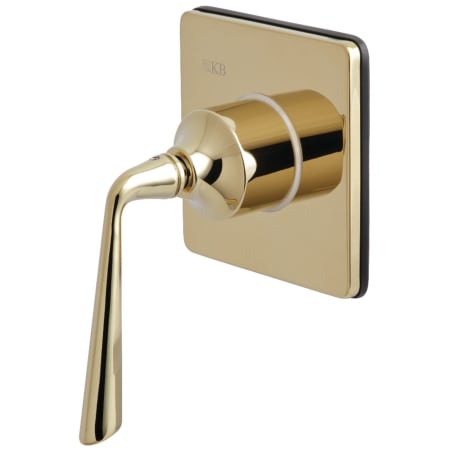 A large image of the Kingston Brass KS304.ZL Polished Brass