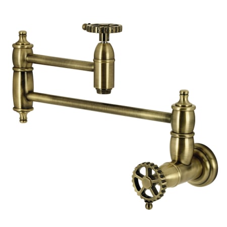 A large image of the Kingston Brass KS310.CG Antique Brass