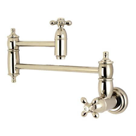 A large image of the Kingston Brass KS310.AX Polished Nickel