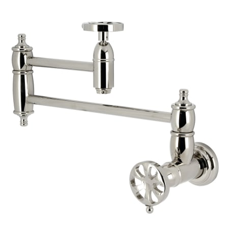 A large image of the Kingston Brass KS310.RX Polished Nickel