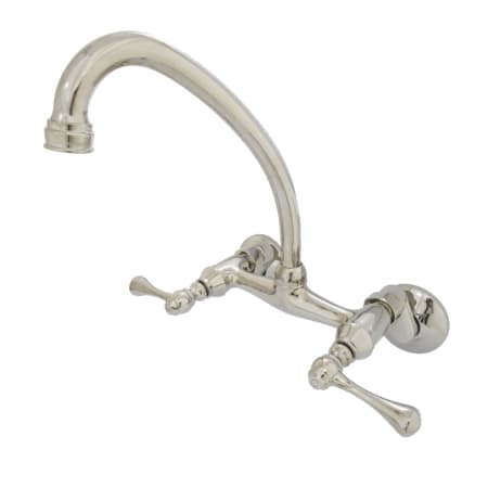 A large image of the Kingston Brass KS314 Polished Nickel