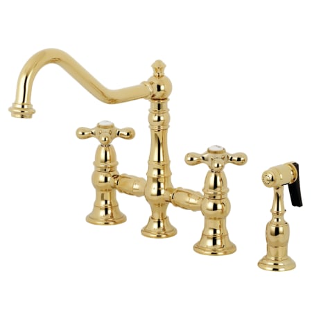 A large image of the Kingston Brass KS327.AXBS Polished Brass