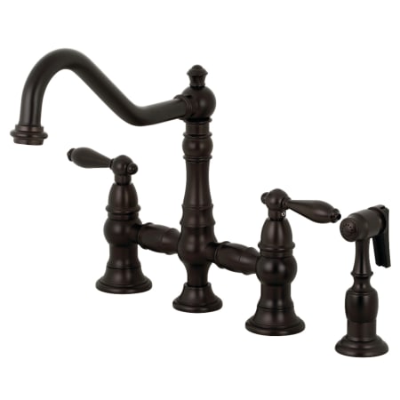 A large image of the Kingston Brass KS327.ALBS Oil Rubbed Bronze