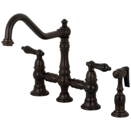 A large image of the Kingston Brass KS327.PKLBS Oil Rubbed Bronze