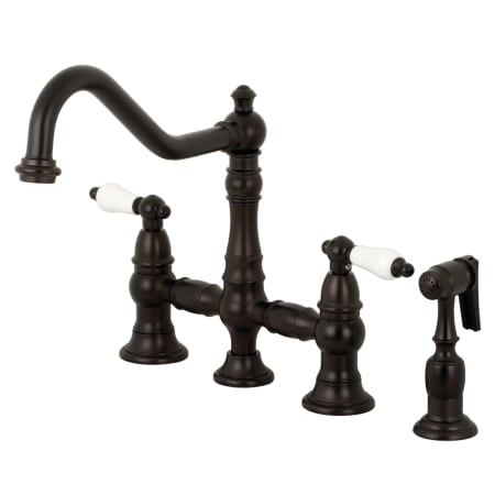 A large image of the Kingston Brass KS327.PLBS Oil Rubbed Bronze