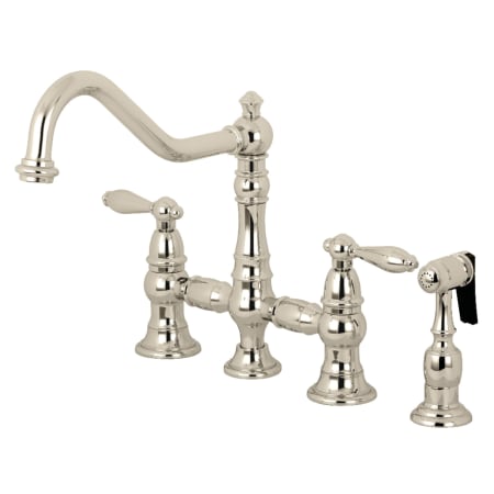 A large image of the Kingston Brass KS327.ALBS Polished Nickel