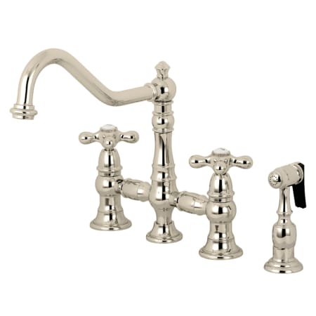 A large image of the Kingston Brass KS327.AXBS Polished Nickel