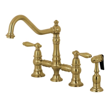 A large image of the Kingston Brass KS327.ALBS Brushed Brass