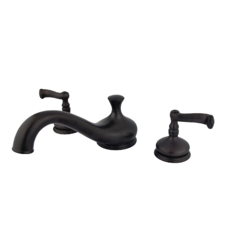 A large image of the Kingston Brass KS333.FL Oil Rubbed Bronze