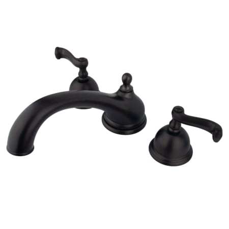 A large image of the Kingston Brass KS335.FL Oil Rubbed Bronze