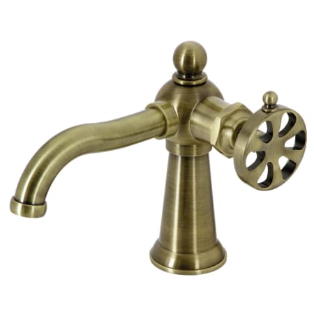 A large image of the Kingston Brass KS354.RX Antique Brass