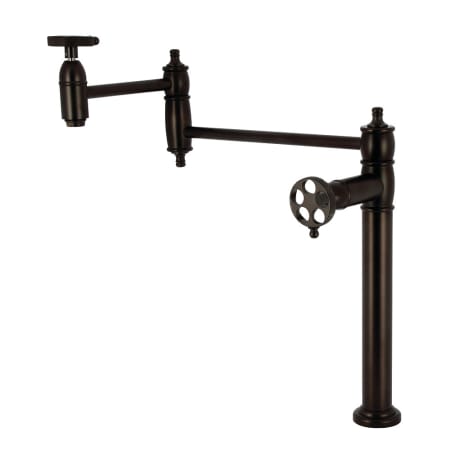 A large image of the Kingston Brass KS370.RKX Oil Rubbed Bronze
